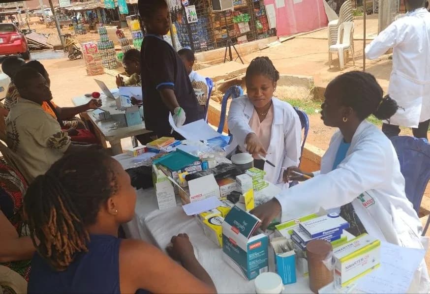 Supplements and capsules on display at Janora Pharmacy